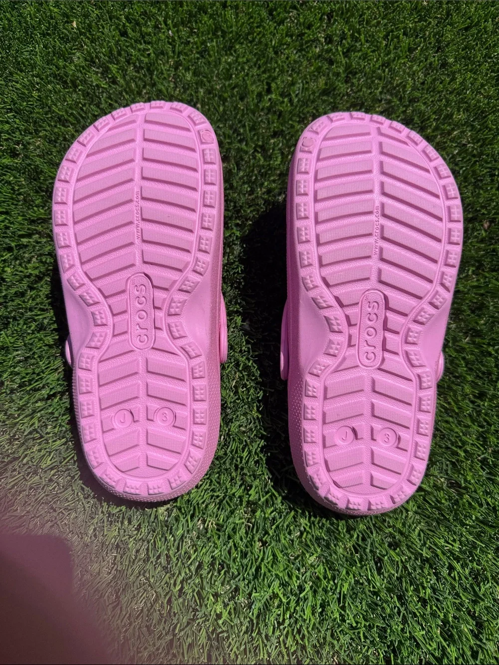 CROCS Kids Classic Lined Clog in Light Pink with Hot Pink Lining Size J3